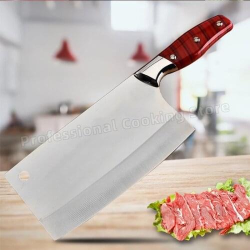 Forged stainless steel chefs knife chopping knife kitchen cleaver meat cleaver household cooking knife