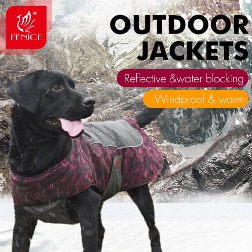 Fenice Professional Pet Handsome Camouflage Windproof Dog Winter Warm Jacket Outdoor Coat Cloth