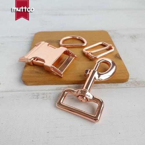 Metal buckle+adjust buckle+D ring+metal dog clasp/set) environmental 30mm metal buckle DIY dog collar accessories