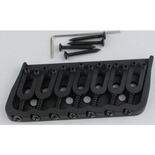 Fixed Bridge Headless Fanned Fret Guitar 7 String Guitar Bridge Black