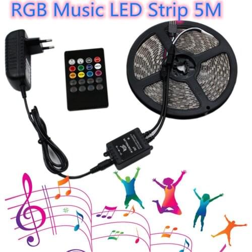 Music sync controller luces LED Strip light set RGB lights SMD 2835 12V Waterproof flexible diode for neon Party Decorative lamp