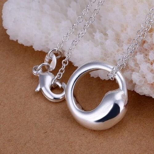P220 Free Shipping silver plated Necklace, 925 fashion silver jewelry In Taiji /HQZIKKQJ HQZIKKQJ