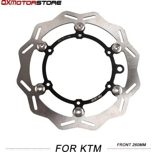 Motorcycle 260MM Front Floating Brake Disc Rotor For KTM EXC SX SXS XC XCW XCF XCFW 125 150 200 250 300 350 450 525 530 1994-21
