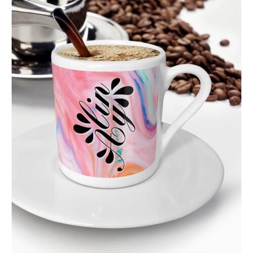 Personalized Marble Patterned Turkish coffee Cup-10