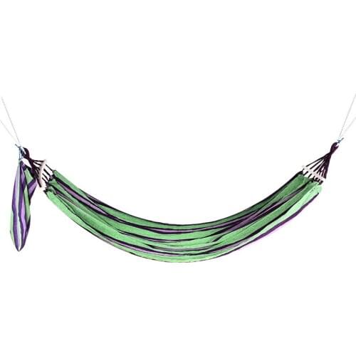 Portable Hammock Garden Sports Home Travel Camping Swing Canvas Stripe Hang Bed Hammocks Red Blue 190 X 80cm Outdoor Hammock