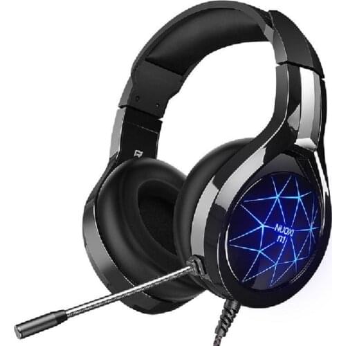 Wired Gaming Headphones Stereo Surround Sound Professional Gamer Helmet Headset With Microphone For Desktop PC Notebook Laptop