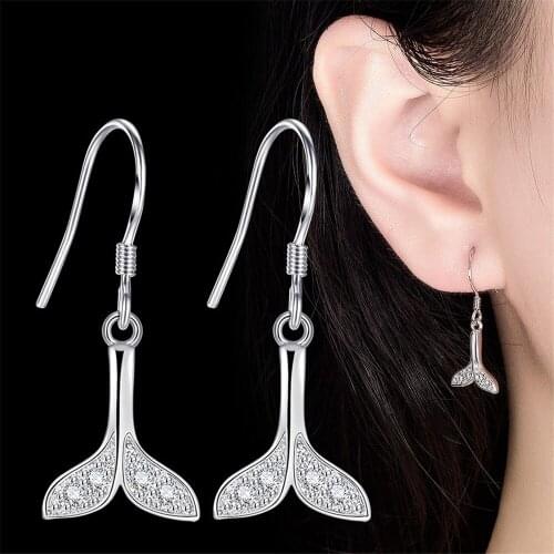 SHQIYAYI Jewelry High Quality Woman Fashion Drop Earrings Retro Long Tassel Cubic Zirconia Dangle Hook Earring 211