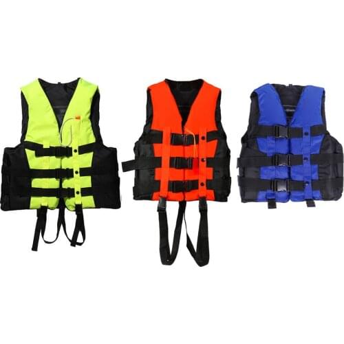 AOTU Water Sports Polyester Adult Life Jacket Swimming Boating Ski Drifting Vest Outdoor Survival Suit with Whistle