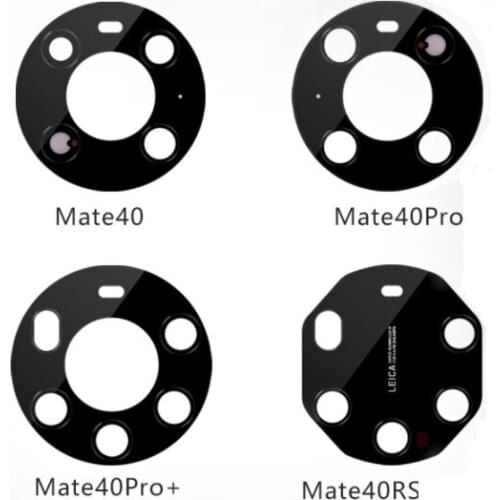 10pcs Main Rear Back Camera Glass Lens With Sticker Adhesive For Huawei Mate 40 Pro Plus Rs 40RS Replacement
