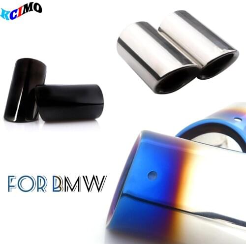 High quality Stainless Steel Car Exhaust Muffler Tip Pipes Covers for BMW 5 Series F10 F11 F18 520i 523i 525i 528i Accessories
