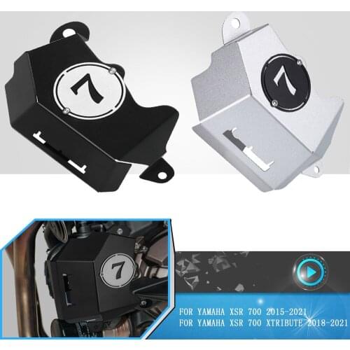 For YAMAHA XSR700 XSR 700 XTribute 2018 2019 2020 2021 Motorcycle Billet Coolant Reservoir Cover Fluid Tank Guard Protective