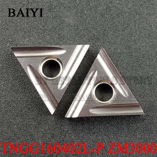 10pcs TNGG160402L-P ZM3000 TNMG160402 L Cermet turning tools carbide inserts Ceramic blade cutter lathe tool for TNMG 160402