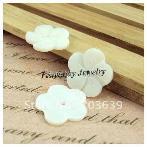 20mm Carved Flower Shell Pendants For DIY, Shell Accessory Free Shipping(50pcs)