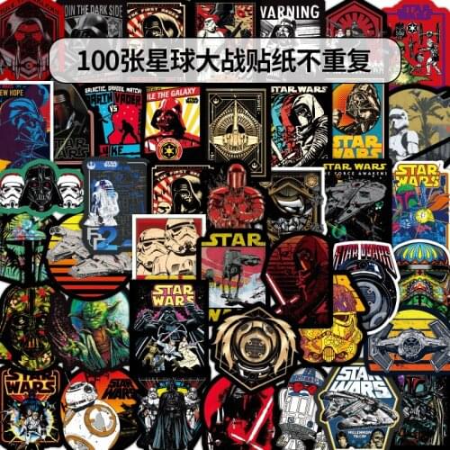 50pc baby yoda Super Cool Star Wars Stickers for Luggage Laptop Decal Skateboard Stickers Moto Bicycle Car Guitar Fridge Sticker