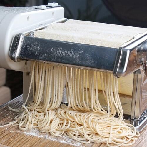 Automatic Electric Noodle & Pasta Maker Noodle Pressing Stainless Steel Double Knife Dumplings Cover Manual Making Machine