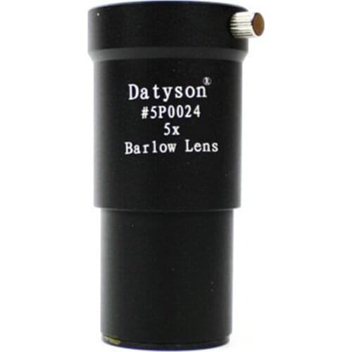 Datyson Astronomical Telescope Double 1.25 Inch Black Dog Series 5X Metal Barlow Mirror Lens 5 Times 5P0024