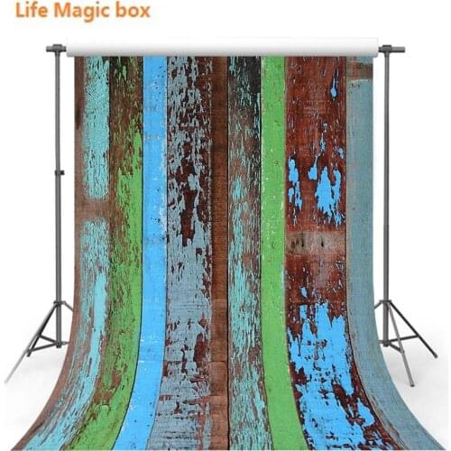 Backdrop Vinyl Flooring Yellow Fade Wood Board Foto-157