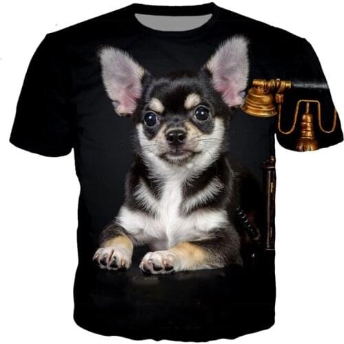 Anime 3d Print T Shirt Men Women Animal Dog Chihuahua Top Fashion T-shirt Kids Harajuku Sexy Rock Tees Funny Shirts Homme Tshirt