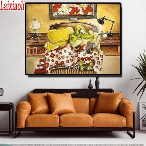 Lover Frog Rhinestone Picture Diamond Mosaic animals 3D DIY Diamond Embroidery Sale 5D full Diamond Painting Cross Stitch decor