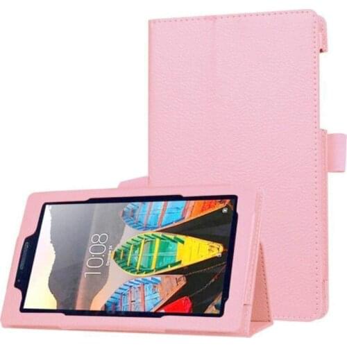 Fashion Ultra-thin litchi pattern case Cover For Lenovo Tab 3 7.0 730 730F 730M 730X 7 inch tablet Leather Stand funda case