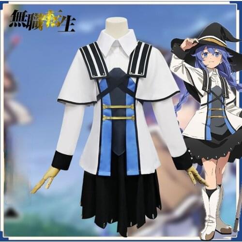 Mushoku Tensei I'm serious when I go to another world Roxy Migurdia Cosplay Costume Dress Uniform Halloween Costume Suit