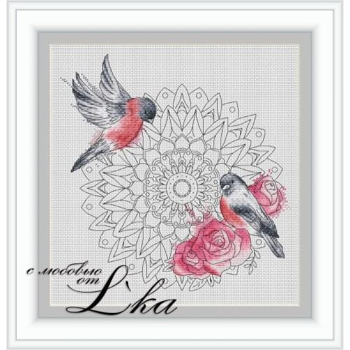 WY Top Quality Lovely Counted Cross Stitch Kit counted embroidery cross stitch Datura and Birds