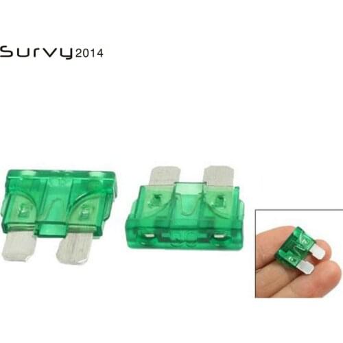 New Style 30 Pcs 32V 30A 30 AMP Mini Automotive Car Truck SUV Blade Fuses Green diy electronics