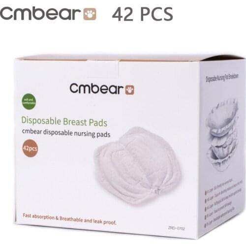 Cmbear 42 PCS/lot Cotton Disposable Breast Nursing Pads Breathable Super Absorbency Maternity Pads Breast Pads Disposable