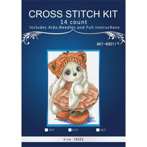 Oneroom Needlework,DIY Cross Stitch,Sets For Embroidery kits,14CT&16CT,Owl Rabbit 5