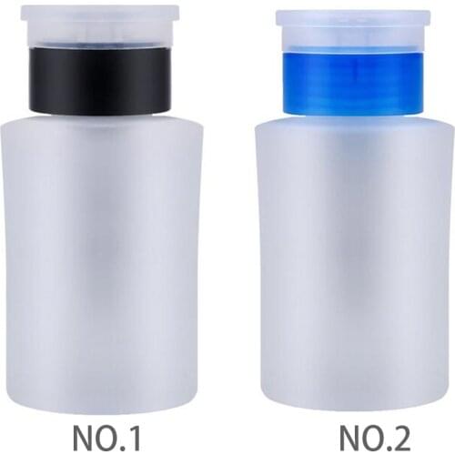 Makeup Remover Empty Bottle Press Type Dispenser Bottle Cosmetic Removal Fluid Container 180ml