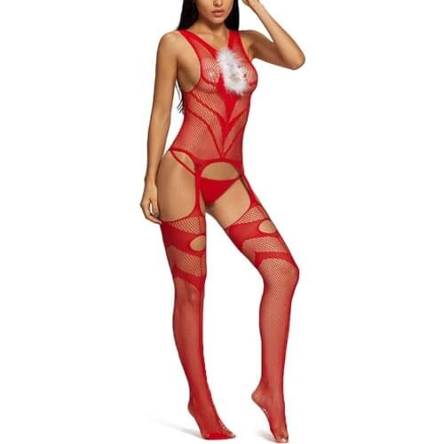 Hollow Sexy Underwear Costumes Lace Lingerie for Women Erotic Nightwear Stocking