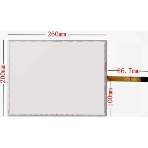 New 12.1 "touch screen 5 wire resistance industrial equipment medical instruments 4:3 standard screen glass writing board