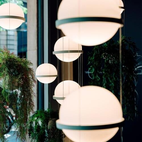 Modern Creative Plant Pot Glass Ball Led E27 Pendant Light for Foyer Dining Room Bar Suspension Hanging Lamp 1765