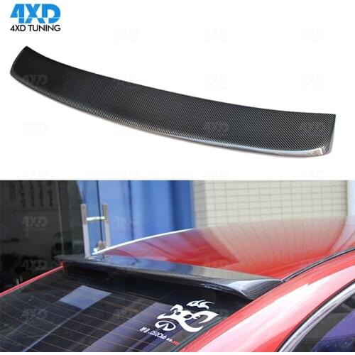 Q50 Carbon Fiber Top Spoiler For Infiniti Q50S Roof Trunk Rear spoiler Wing Glossy Black Finish 2014 2015 2016 2017