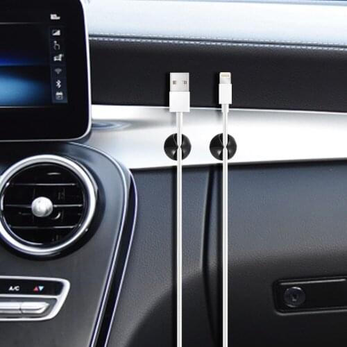 High Quality Car Data Cord Cable Mount Wires Fixing Clips Desk Wall USB Wire Cable Line Fastener Clip Organizer Auto Line Clips