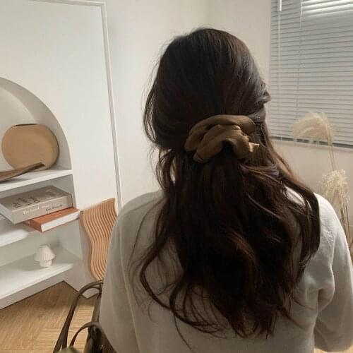 High-quality large intestine circle hair circle fold silk hair accessory hair rope Korean ins simple headdress