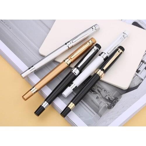 W/Gift Box Picasso 917 Pimio Emotion of Rome Roller Ball Pen Black with Gold Clip Phosphor Copper Sheet Writing Pen Supplies