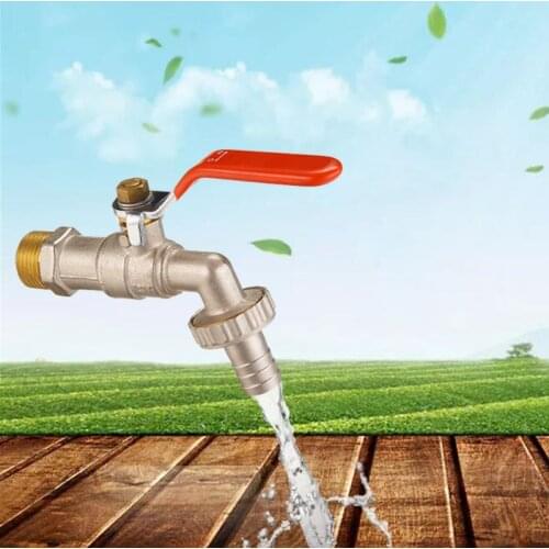 1/2'' or 3/4'' Brass Single Cold Washing Machine Water Tap Pipe Connector