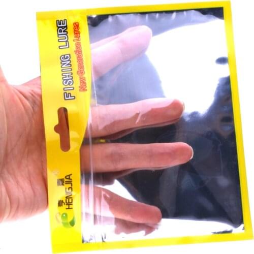 100pc Fishing Lures Bag Ziplock 13*16cm Self Seal Zipper Plastic Retail Packing Poly Bag, Ziplock Zip Lock Bag Fishing Package