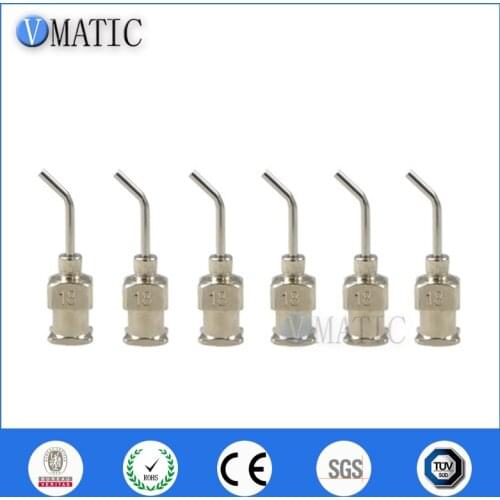Free Shipping 12Pcs 1/2'' Inch 18G 45 Degree Bent Stainless Steel Dispensing Needle