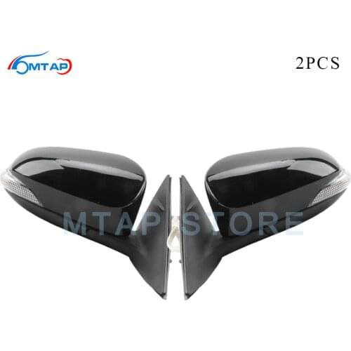 MTAP Car Outer Rear View Side Mirror Assembly For TOYOTA CAMRY AURION 2012-2017 With Turn Signal Heated Electric Folding