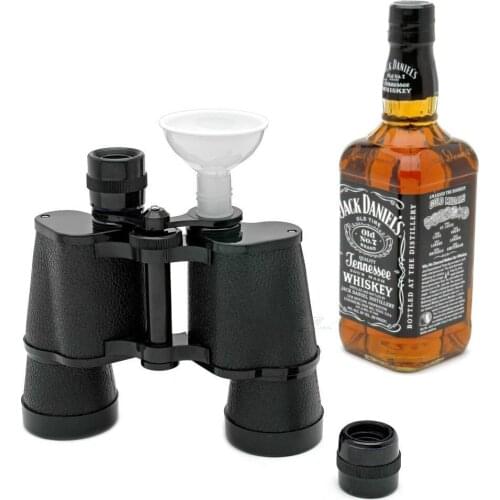 Binocular Telescope Flask Travel Water Bottle Sport Drinkware Russian Flagon Whiskey Bottle Shot Gun Flask Shaker Whisky Pot
