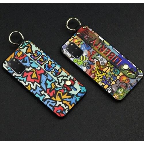 Phone Case For Samsung Galaxy S20plus/S20+ Anti-knock Delicate Painted Waterproof Dirt-resistant Shockproof Back Cover Lanyard