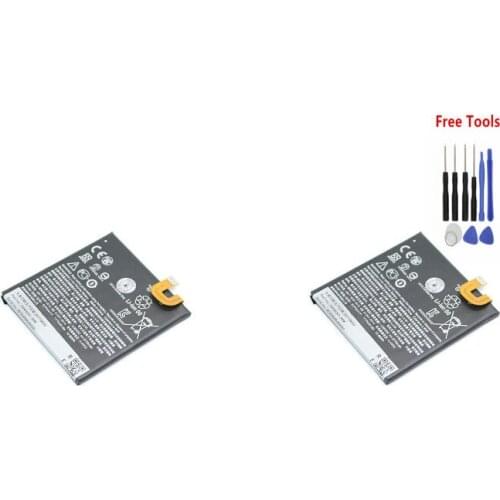 Ciszean 2x 2770mAh B2PW4100 Mobile Phone Replacement Battery For HTC Google Pixel / Nexus S1 Li-ion Polymer Batteries + Tool