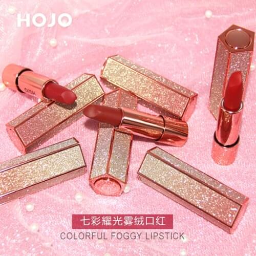 HOJO Starry Sky Matte Lipstick Long Lasting Tint Pigment Waterproof Makeup Permanent Red Velvet Nude Cosmetics