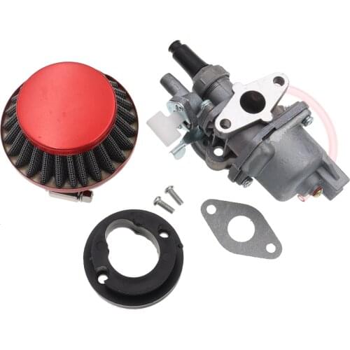 13mm Carburetor with 42mm Air Filter & Connector for 47cc 49cc Mini Moto ATV Go Kart Pocket Bike Quad