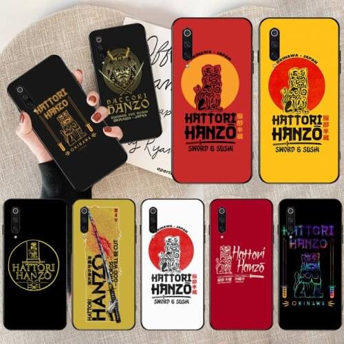 Katana Hattori Hanzo Black TPU Soft Phone Case for Xiaomi Mi 10 Pro lite Mi9 9SE 8SE Pocophone F1 Mi 9T Pro
