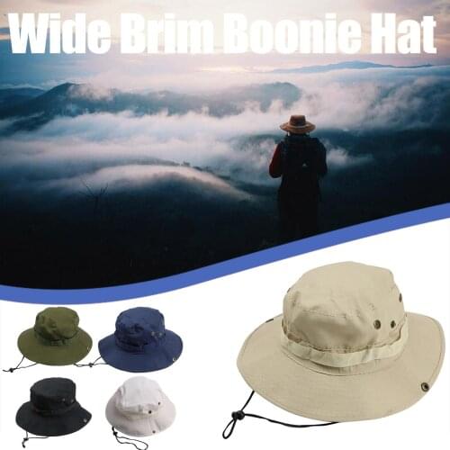 Unisex Summer Wide Camouflage Tactical Cap Military Hat Caps Camo Men Outdoor Sports Sun Bucket Cap Fishing Hiking Hunting Hats