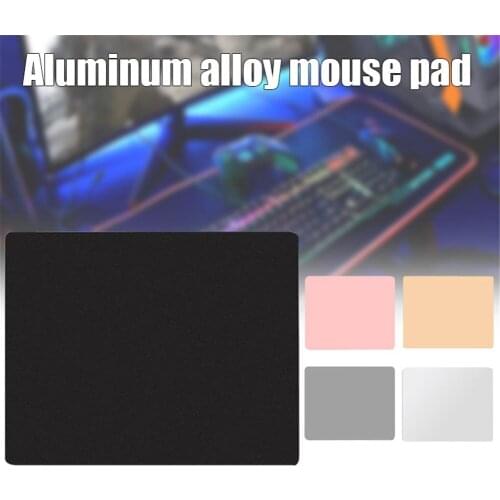 Mouse Pad Metal Aluminum Mousepad Double Side Waterproof Ultra Smooth Mouse Pad for Office and Gaming GK99