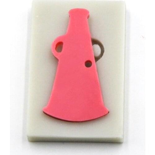 Megaphone Keychains Silicone Mold for DIY Fondant Mold Gum Paste Crystal Cupcake Chocolate Jelly Shots Candy Handmade Soap Mold